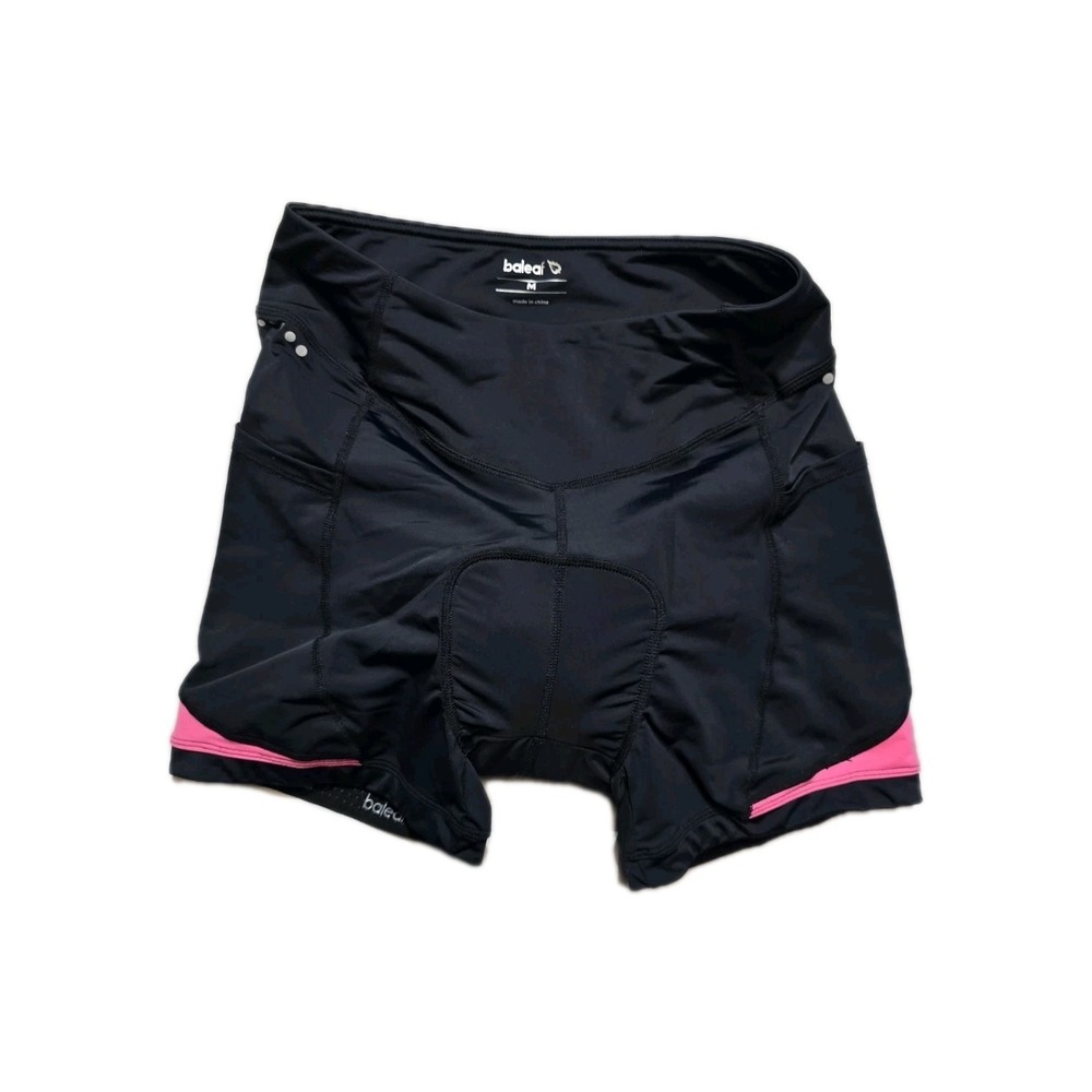 Baleaf Shorts Womens Medium Black Padded Bike Cycling Spinning Pocket